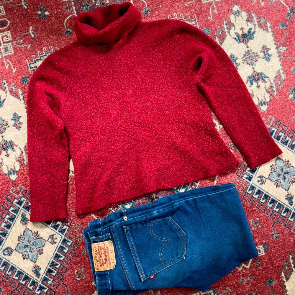 90s Textured Turtleneck Sweater